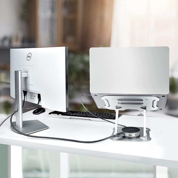 StarTech.com ADJ-LAPTOP-RISER foldable aluminum laptop stand, silver