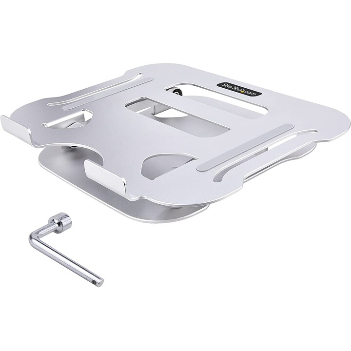 StarTech.com ADJ-LAPTOP-RISER support pour ordinateur portable en aluminium, pliable, argent