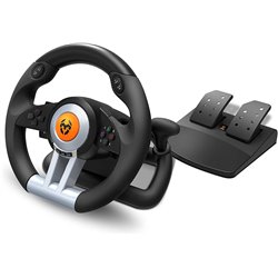 Krom K-Wheel Multi-Platform - Steering Wheel and Pedals Set