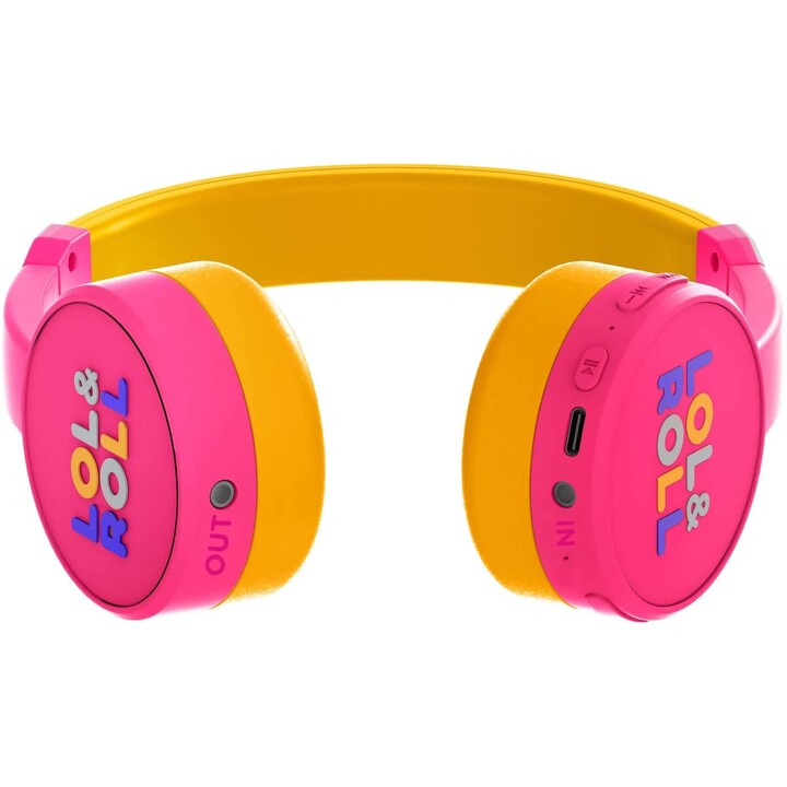 FONE DE OUVIDO + MIC FONE DE OUVIDO DE ENERGIA LOL&ROLL POP KIDS BLUETOOTH ROSA