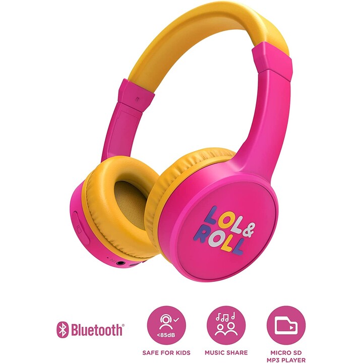 CASQUE + MICRO ENERGY CASQUE LOL&ROLL POP KIDS BLUETOOTH ROSE