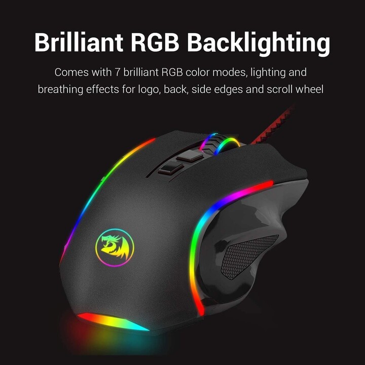 Redragon Griffin Gaming 7200 Dpi RGB Black