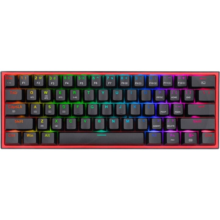 Redragon K616 FIZZ Pro Gaming Wireless RGB Red Switch Black