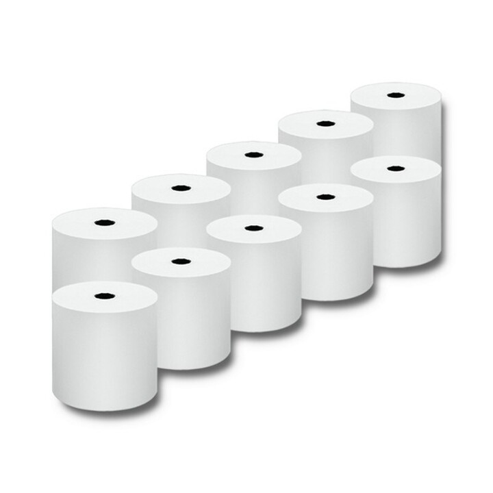 Qoltec 51892 Rollo térmico 80 x 80 | 55g/m2 | 10 piezas | sin BPA