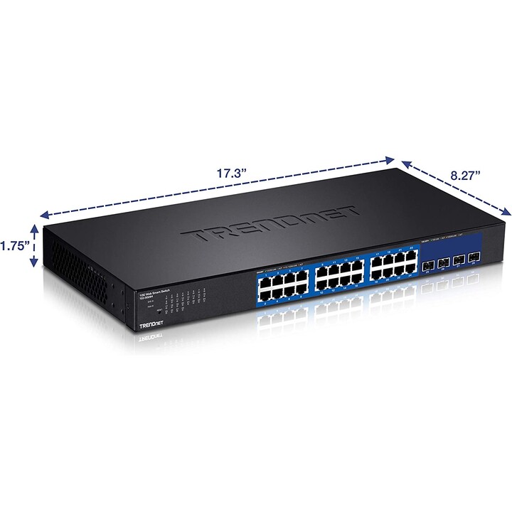 Commutateur géré TRENDnet TEG-30284 24 ports / RJ-45 Gigabit 10/100/1000 / SFP