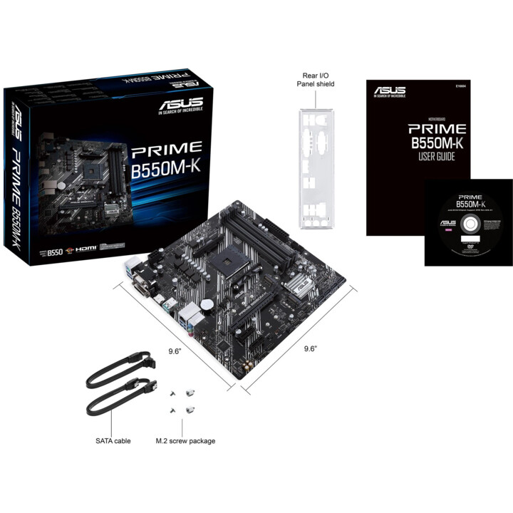 ASUS PRIME B550M-K AMD B550 Emplacement AM4 micro ATX