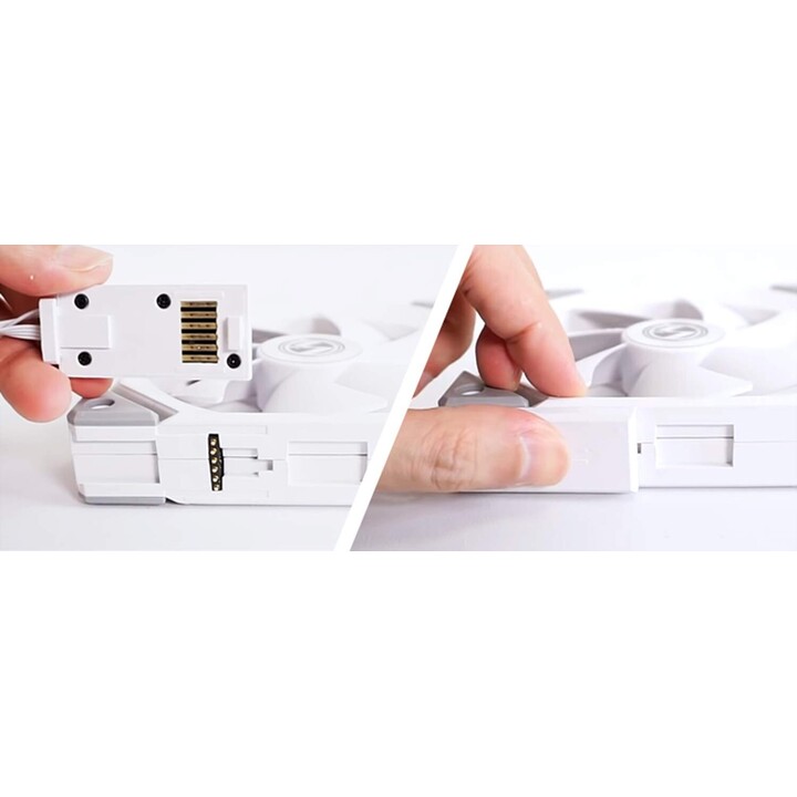 Lian Li UNI Fan SL140 RGB PWM (Dual Pack) Blanco - Ventilador 14 cm
