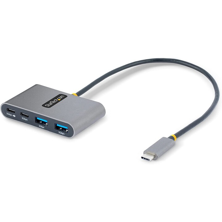 StarTech.com Hub USB-C à 4 Ports avec 100W Power Delivery Pass-Through - Hub USB 3.0 4 Ports - USB-C vers USB-A - Hub USB Type-C
