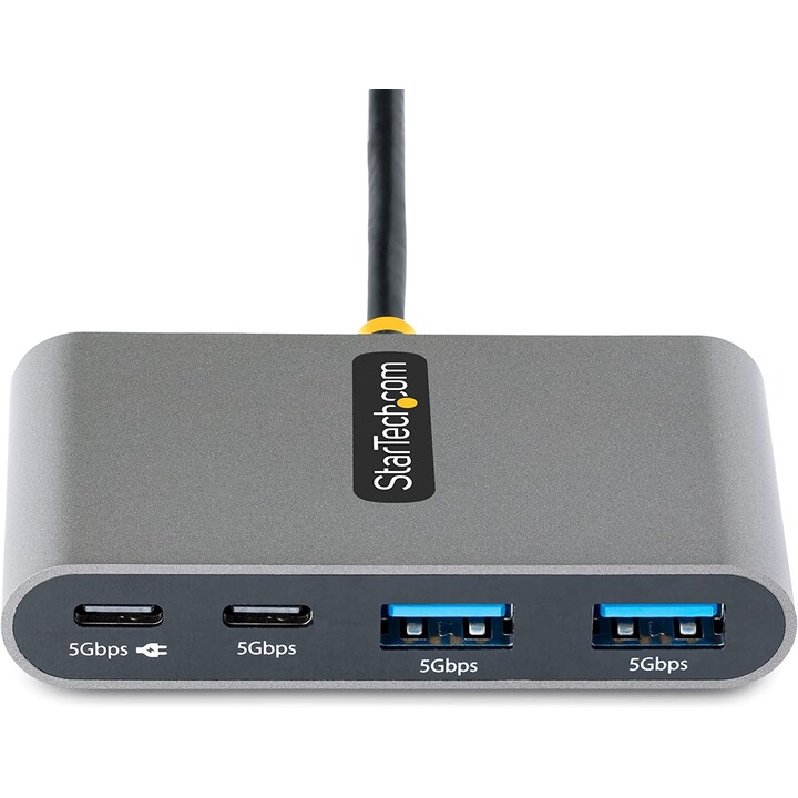 StarTech.com Hub USB-C à 4 Ports avec 100W Power Delivery Pass-Through - Hub USB 3.0 4 Ports - USB-C vers USB-A - Hub USB Type-C