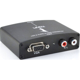 Lindy 38165 VGA & Audio to HDMI converter black