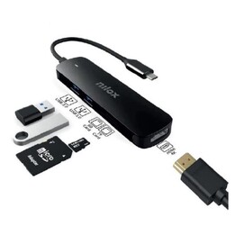 NILOX NXDSUSBC05 Docking Station USB-C HDMI 2xUSB 3.0 SD/TF