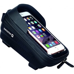 Swissten, suporte para bicicleta à prova de água 1, capa protetora para smartphone, preto