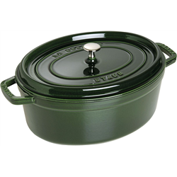 Garnek żeliwny owalny STAUB 40509-365-0 - zielony 5.5 ltr
