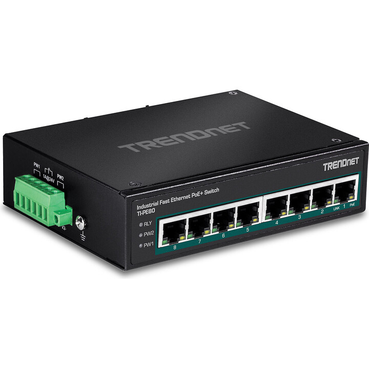 TRENDnet Switch TI-E80 8 Ports/ RJ-45 Gigabit 10/100