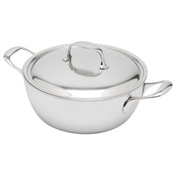 Patelnia głęboka z 2 uchwytami DEMEYERE Atlantis 7 40850-934-0 - 24 cm