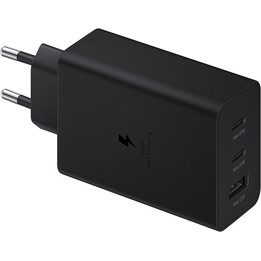 Cargador de Pared Samsung EP-T6530NBE/ 2xUSB-C/ 1xUSB/ 65W