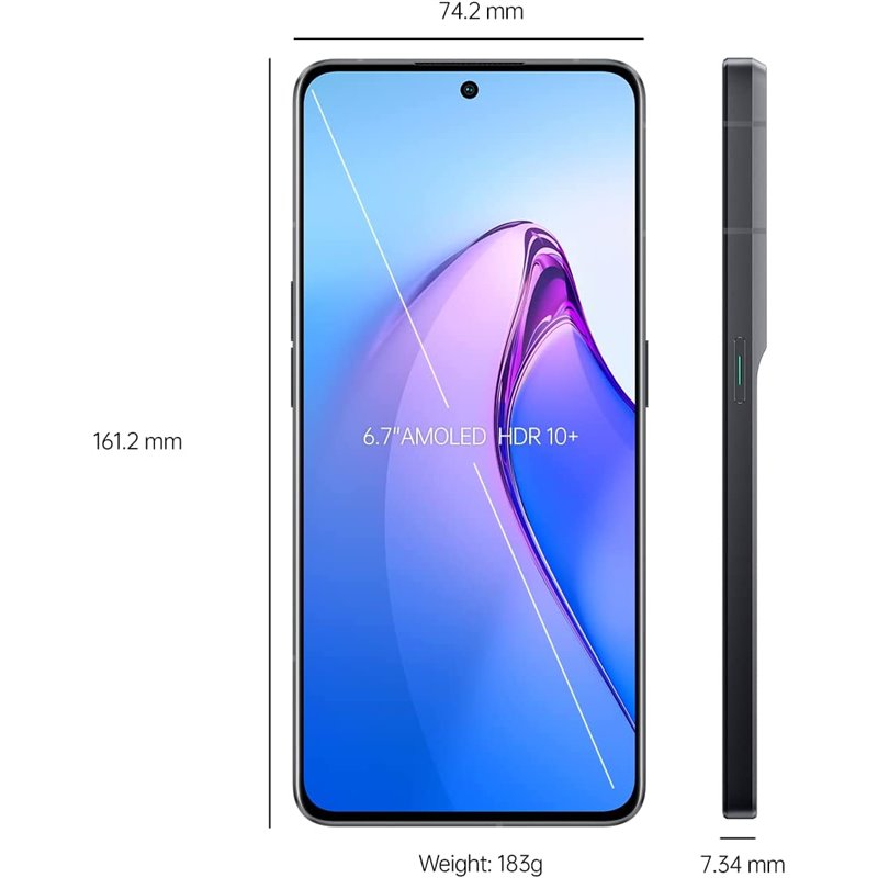 Oppo Reno 8 Pro 5G DS 8Go/256Go Noir