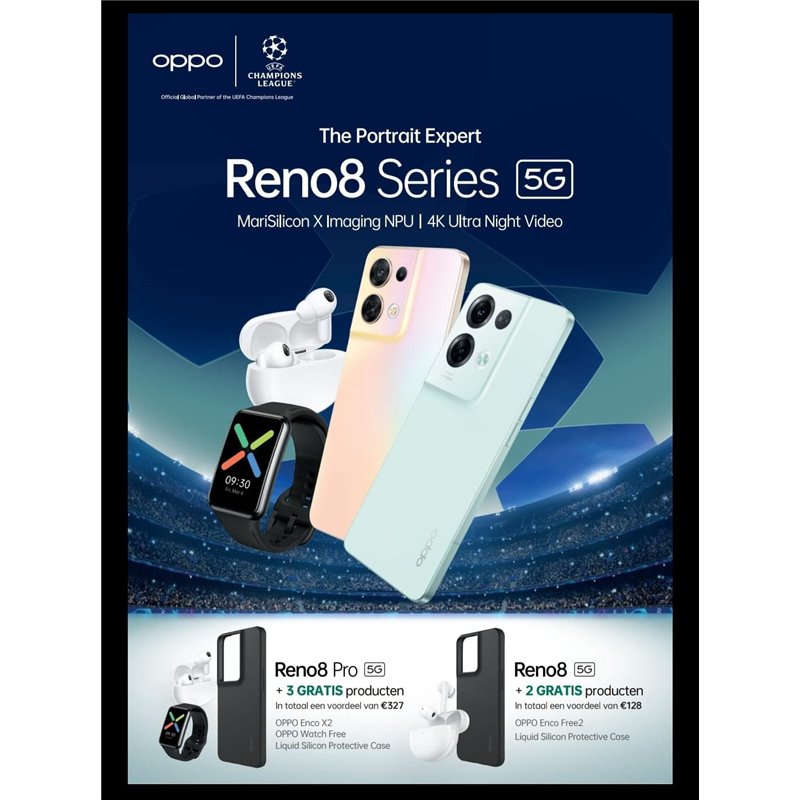 Oppo Reno 8 Pro 5G DS 8Go/256Go Noir