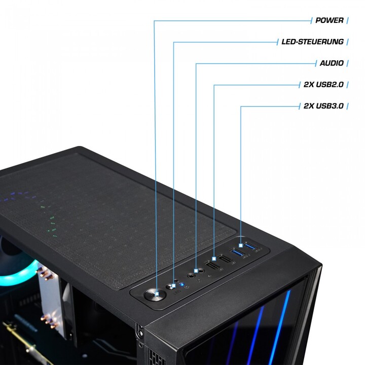 Kolink Void RGB Tempered Glass - Case/Tower