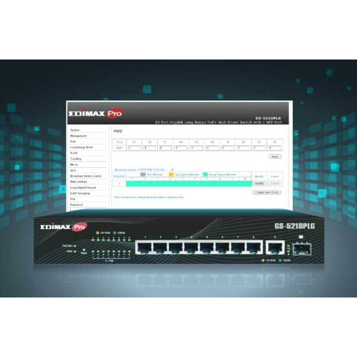Switch EDIMAX GS-5210PLG