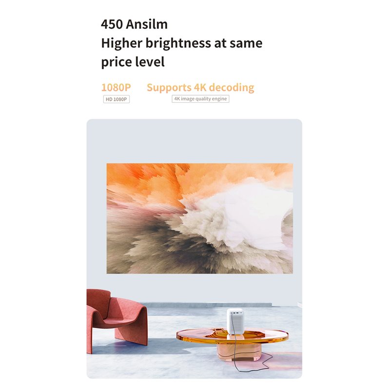 Projecteur Wanbo T4 FullHD 1 Go/16 Go Android 9.0