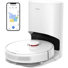 Dreame D10 Plus Robot Vacuum Cleaner White with Self-Cleaning Base
