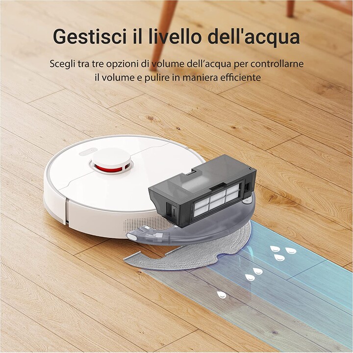 Dreame D10 Plus Robô Aspirador Branco com Base Autolimpante