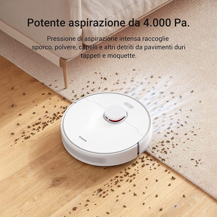 Dreame D10 Plus Robô Aspirador Branco com Base Autolimpante