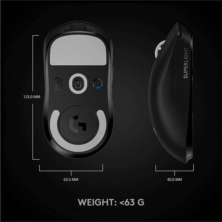 Logitech G Pro Superleggero nero