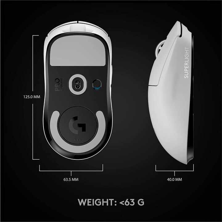 Logitech G Pro Superlight Blanco