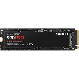 Samsung 990 Pro - 2TB (SSD interno, NVMe, M.2, MZ-V9P2T0BW)