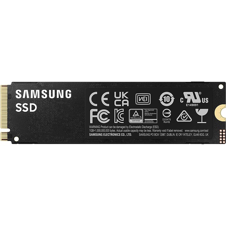 Samsung 990 Pro - 2 To (SSD interne, NVMe, M.2, MZ-V9P2T0BW)