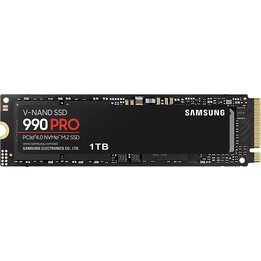 Samsung 990 Pro - 1TB (SSD intern, NVMe, M.2, MZ-V9P1T0BW)