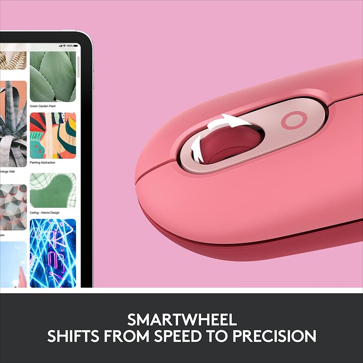 Ratón Logitech Pop Heartbreaker Rosa (910-006548)