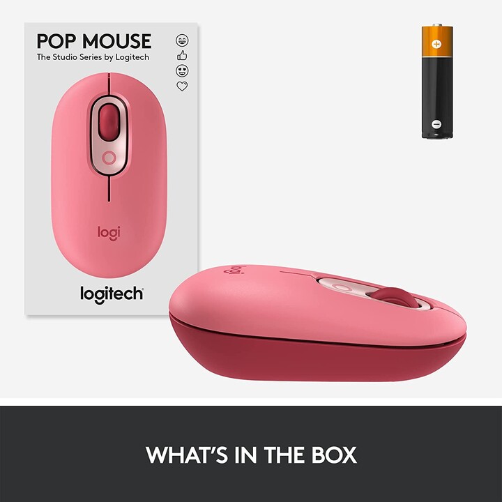 Mouse Logitech Pop Heartbreaker Rose (910-006548)