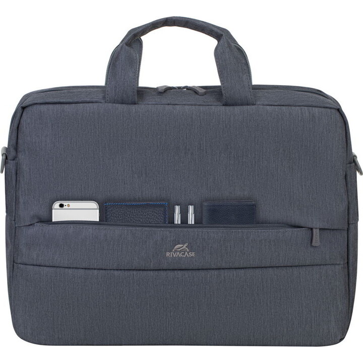 Anti-Diebstahl Laptoptasche grau/dunkelblau 15,6
