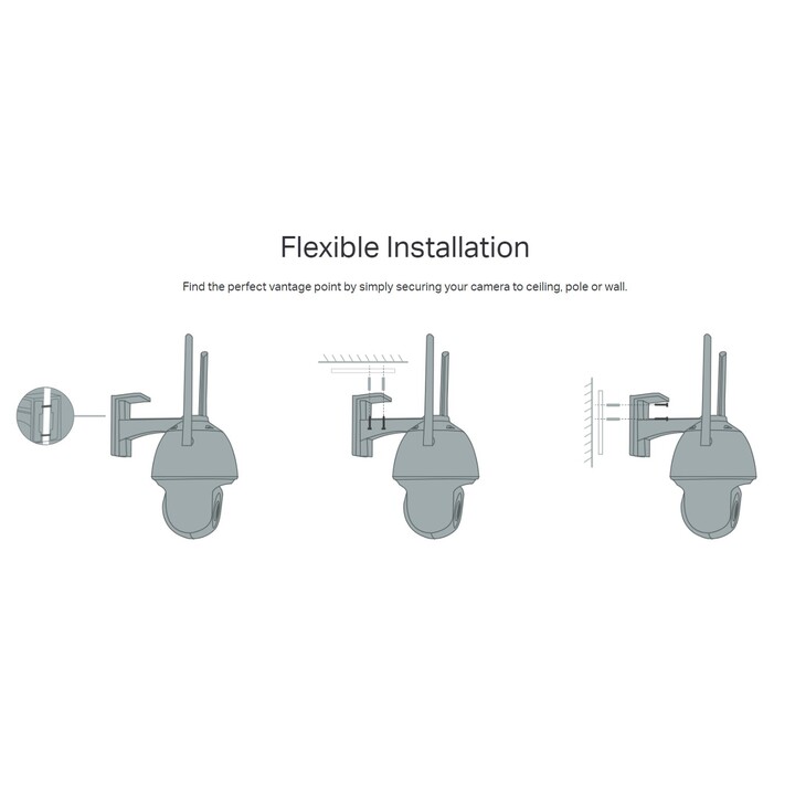 TP-LINK VIGI C540-W V1 Torreta Cámara de seguridad IP Interior y exterior 2560 x 1440 Pixeles Techo/pared
