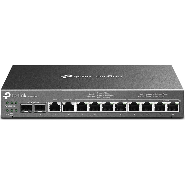 Router Gigabit Ethernet TP-Link ER7212PC Nero