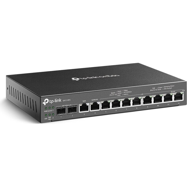 Router Gigabit Ethernet TP-Link ER7212PC Nero