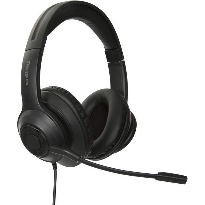 Targus AEH102GL casque Avec fil Arceau Appels/Musique USB Type-A Noir