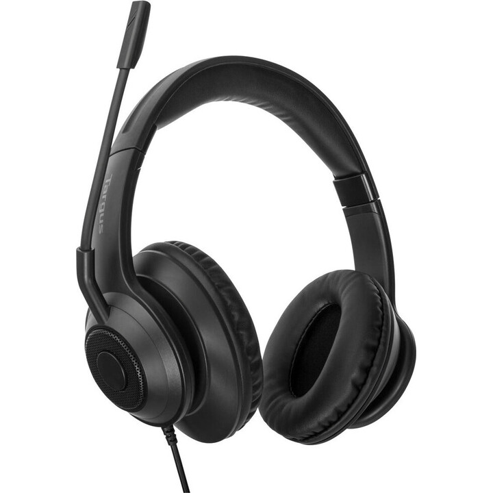 Targus AEH102GL cuffia e auricolare Cablato A Padiglione Musica e Chiamate USB tipo A Nero