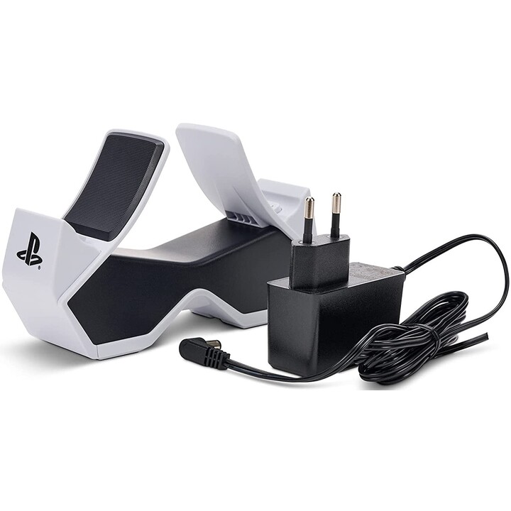 Dock di ricarica doppia PowerA per controller DualSense wireless (UE) (Sony PlayStation, PS5, licenza ufficiale)