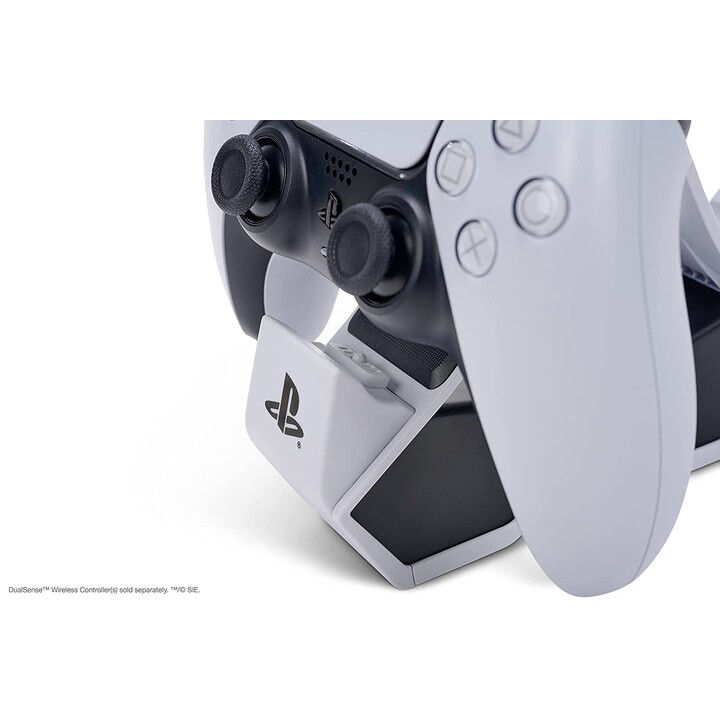 PowerA Doppelladestationfürkabellosen DualSense-Controller (EU) (Sony PlayStation, PS5, offiziell lizenziert)