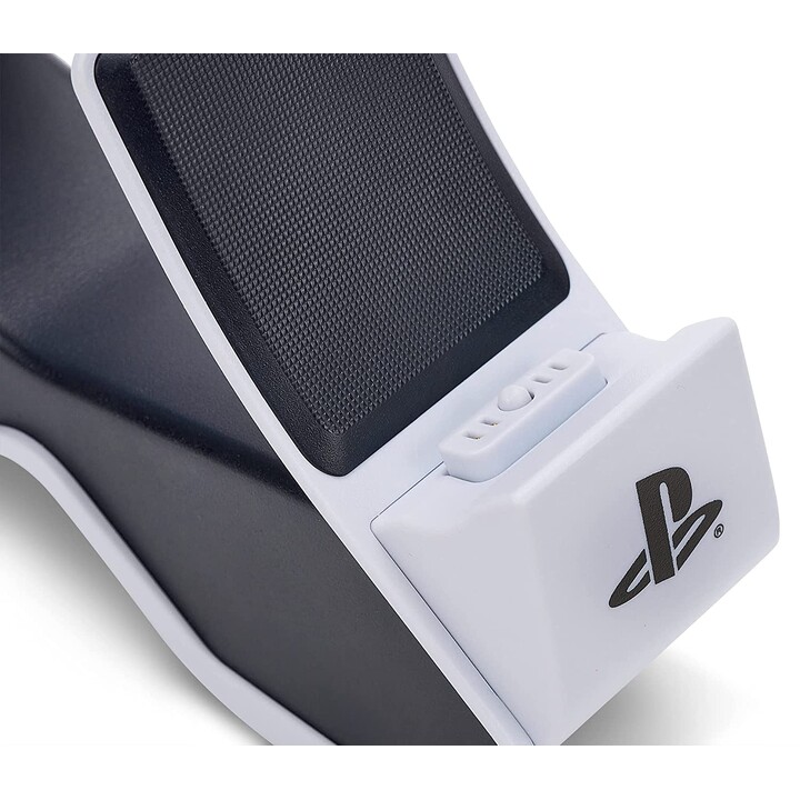 PowerA Doppelladestationfürkabellosen DualSense-Controller (EU) (Sony PlayStation, PS5, offiziell lizenziert)