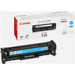 Toner d&#39;origine Canon nº718/ Cyan