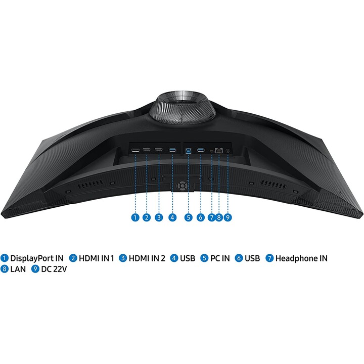 Samsung Monitor 32" Led Qhd Curved Schwarz