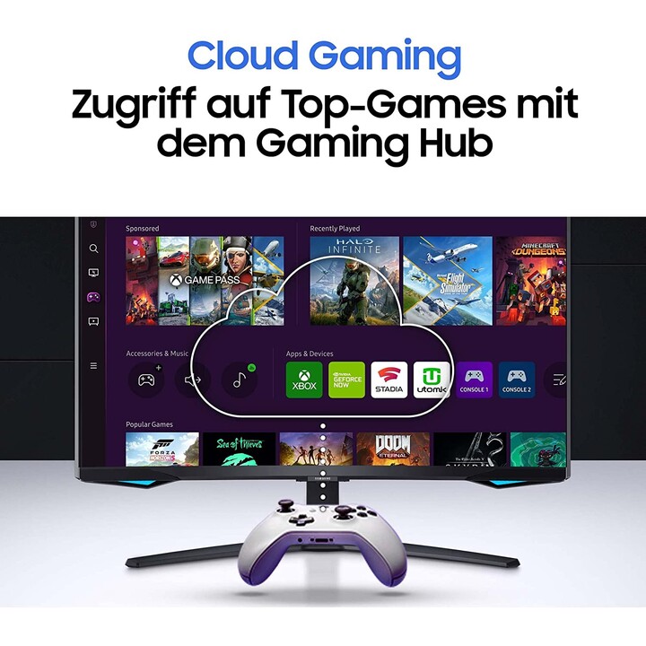 Samsung Monitor 32" Led Qhd Curved Schwarz
