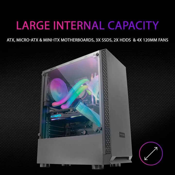 Mars Gaming MCN2 Mid-Tower Gaming Case