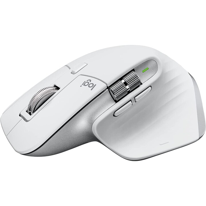 Logitech MX Master 3S Bluetooth Wireless Ergonomic Mouse For Mac/ Rechargeable Battery/ Up to 8000 DPI/ Pale Gray