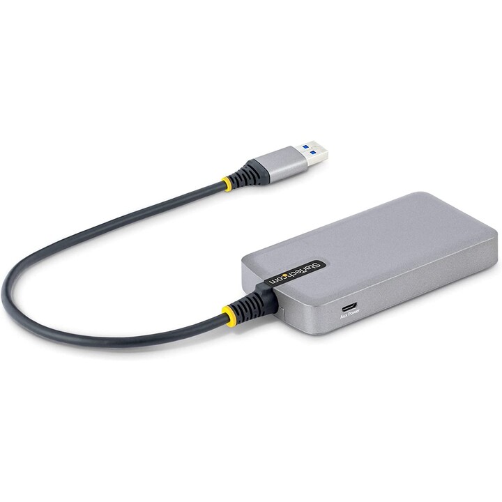 StarTech.com 3 Port USB Hub mit Ethernet - 3x USB-A 5Gbit/s - USB 3.0 Gigabit Ethernet Adapter - USB auf USB Verteiler/Adapter -